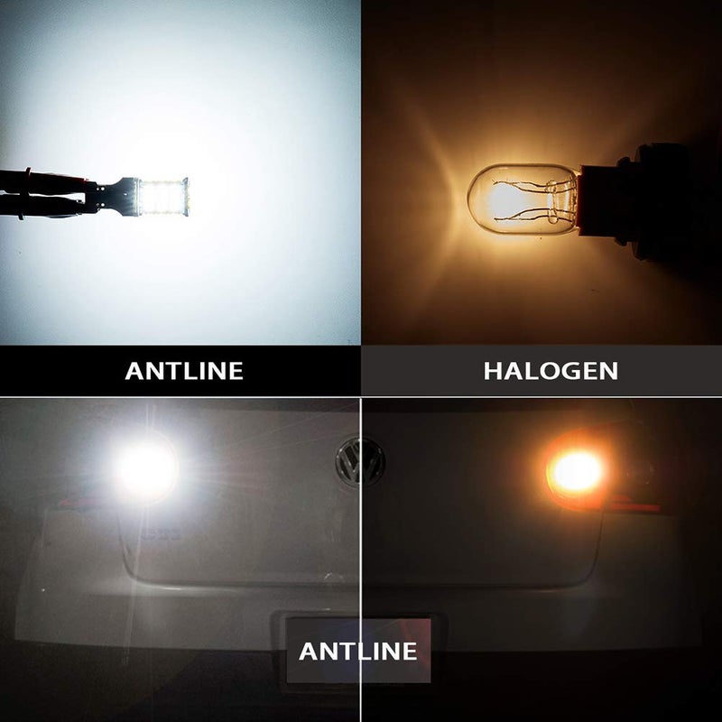 Antline Extremely Bright 921 912 906 T15 W16W LED Bulb White, CANBUS 48-SMD 4014 Chipsets 1300 Lumens LED Replacement for Car Backup Reverse Center High Mount Stop Light Bulbs(Pack of 2) - Image 3